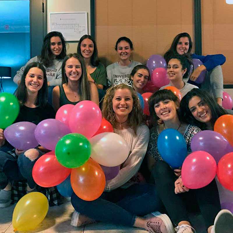 Primer cumple 2017-2018 en la residencia Riquelme